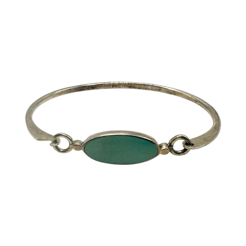 BOMA Sterling Silver Turquoise Inlay Bracelet 2.0 inches